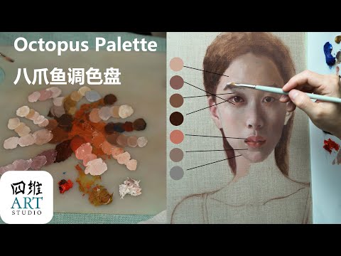 欧洲学院派油画的经典技法——八爪鱼调色盘