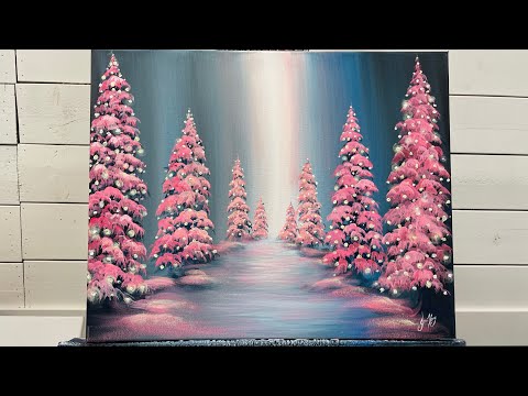 How To Paint PINK TREE LANE