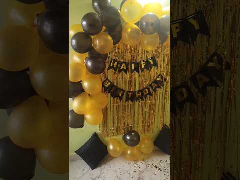 simple elegent birthdaydecoration idea at home under250#birthday#trending#shorts@ishalinayahvlog