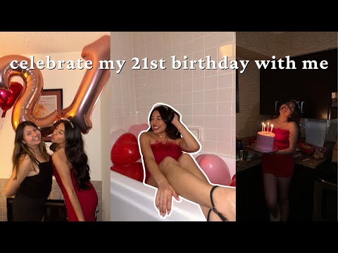 my 21st birthday vlog!! | valentines day bday party, birthday brunch & topgolf