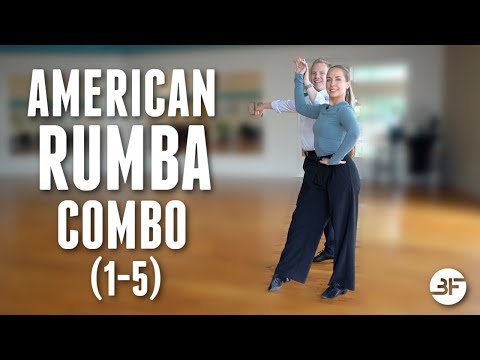 American Rumba Beginner Combination | Rumba Beginner Steps (1-5)