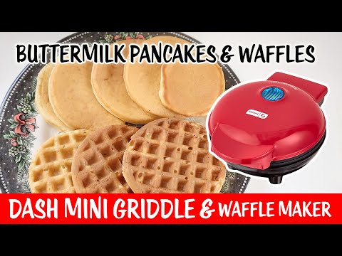 Buttermilk Pancakes and Waffles - Dash Mini Griddle - Day 24 Bonne Maman Advent Calendar 2023