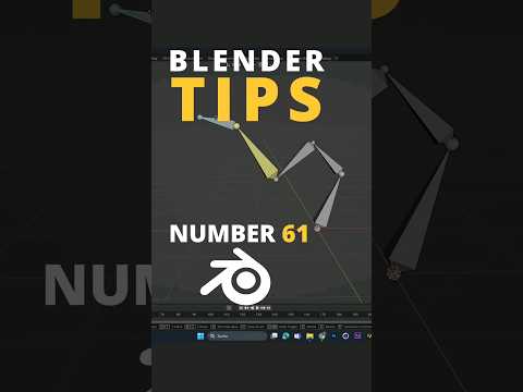 Blender Tip 61 IK-Rig ✔️ #blender #blender3d #blendertutorial #tutorial