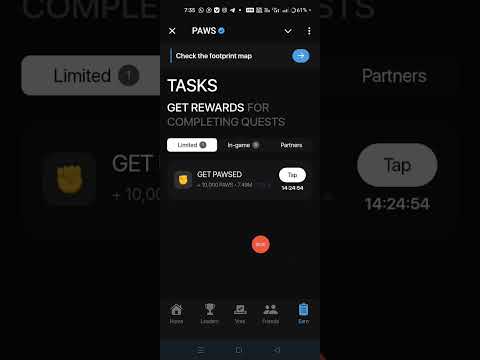 PAWS New Tasks GET PAWSD complete ✅ Successful #crypto #airdrop