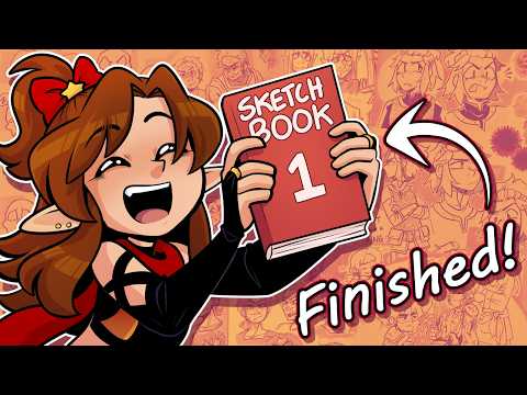 Sketchbook Tour! My first finished sketchbook in 10 YEARS!!