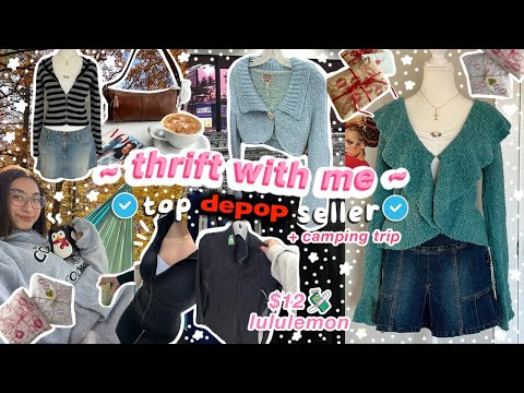 FALL THRIFT WITH ME | Y2k THRIFT HAUL | LULULEMON "BBL" JACKET!! | FULL TIME DEPOP SELLER 🍂🎀🧸🍓