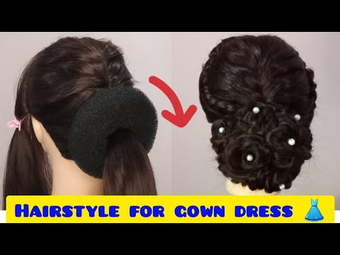 juda hairstyle | juda banane ka tarika | reception hairstyles | hair style girl for wedding |