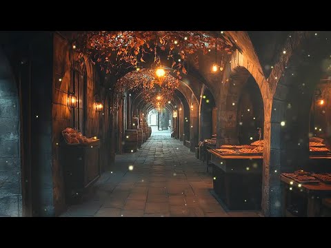 Spaces Inside Medieval Castles Storing Food | Celtic Music Helps You Let Go Of Burdens & Sleep Well