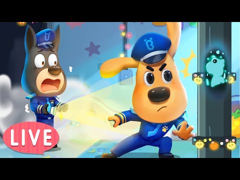 🔴LIVE | Strange Sound on Halloween | Police Cartoon | Kids Videos for Kids | Sheriff Labrador