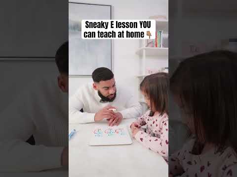 Sneaky E phonics lesson parents can teach at home #shorts #phonics