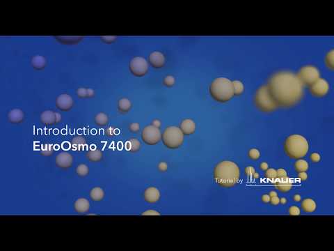 EuroOsmo 7400 FAQ: Overview of the user interface