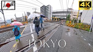 4K Japan Walking Tour | Exploring Itabashi Ward in Tokyo in light rain