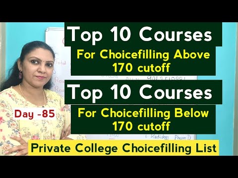 Day -85 Top 10 courses For Choicefilling