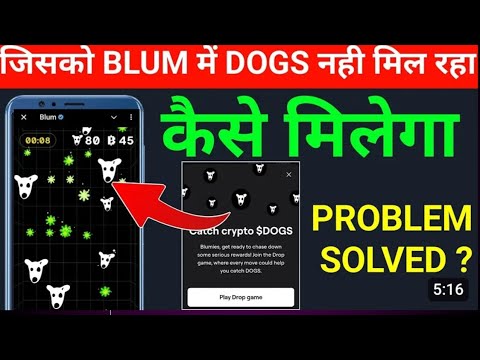 Blum Giving Free Dogs Airdrop Now Showing Problem Solved | Blum Airdrop Claim And Withdraw | Blum