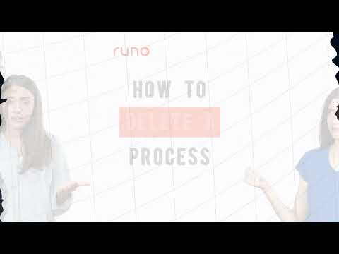 How to delete a process | Mobile App | Runo