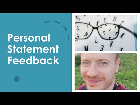 Tutor Reacts! Personal Statement Feedback - Student S