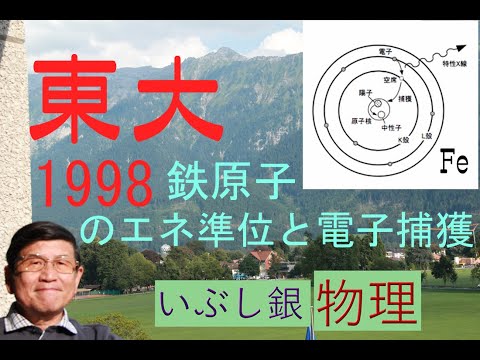 【Fe原子のエネルギー順位とK電子捕獲】（東大）1998