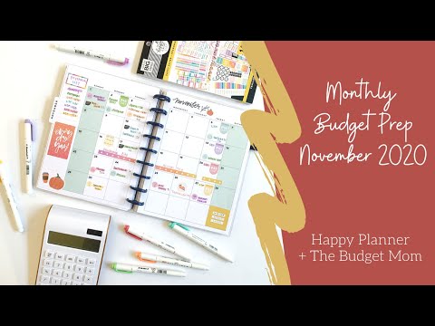 💸 November 2020 Budget Set Up 💸 // @thebudgetmom + @TheHappyPlannerChannel