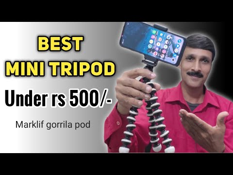 Cheapest tripod for mobile under Rs 500 | marklif mini tripod review