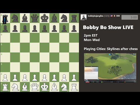 Chess for a bit then playing CITIES: SKYLINES