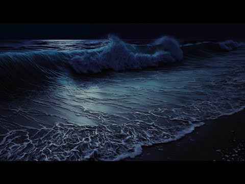 Soothing Ocean Waves for Deep Sleep | Dark Screen with Gentle Rolling Waves  | 24 Hours Sleep Sounds