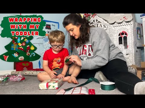 WRAPPING GIFTS WITH MY TODDLER! Christmasy Day In My Life