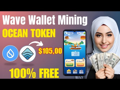 Ocean Token 200 Daily  🔥 - Wave Ocean Wallet Telegram BOT Mining By Sui Without Investment 2024 🚀