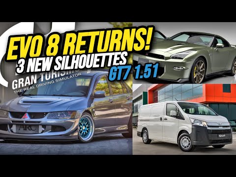 EVO 8 Returns! And…Another VAN? | 3 New Silhouettes for Gran Turismo 7 | GT7 October 1.51 Update