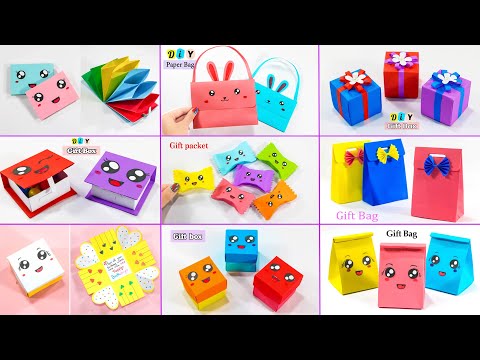 11 EASY CRAFT IDEAS | School Craft Idea/ DIY Craft/ Paper gift/ Origami craft/paper mini gift idea