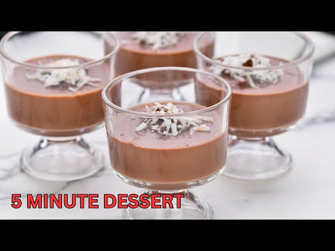 Chocolate Pudding Cups | Easy dessert in 5 minutes