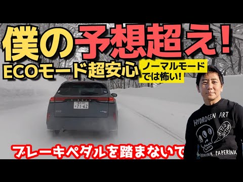 僕の予想超え！ecoモードは超安心　ノーマルモードは怖い　【日産オーラ】 4WD で行くEカラチーム社員旅行!五味やすたか 切り抜き