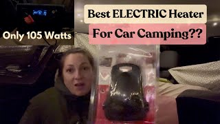 Best ELECTRIC Heater for Winter Car Camping?? | $4 Electric Heater Challenge