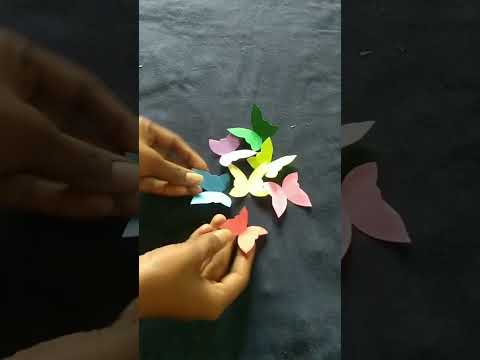 easy and beautiful Wall hanging making with paper #walldecor #wallhanging #viral#youtubeshorts