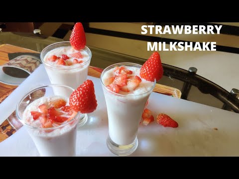 Strawberry Milkshake Recipe🍓🥤😍 Kids Friendly Recipe | Food Binge With Mane's #strawberrymilkshake