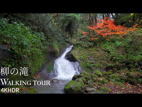 Walking tour Yanagi Waterfalls Japan 4KHDR 柳の滝 散策 福井県越前市