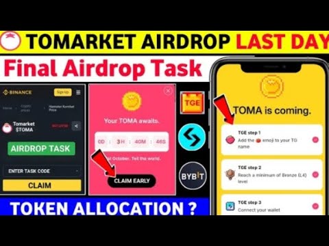 Tomarket🍅Airdrop Final Update & Listing Date | Tomarket🍅 Step 5 - Snapshot, $Tomarket🍅 Airdrop||