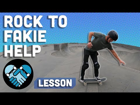 Rock to Fakie Lesson and Help! Beginners Intro to Rock To Fakie, and Half-Cab Kick Turn Practice