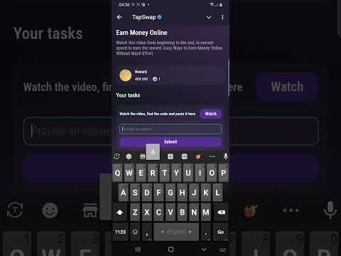 Earn Money Online | Tapswap Video Code