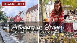 Vintage Shopping in Bruges Belgium | Thrifting Antiques in Europe