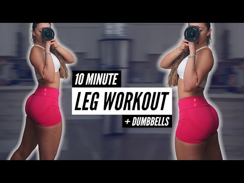 10 MIN DUMBBELL LEG WORKOUT - Killer Lower Body Workout 🔥