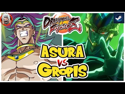 DBFZ Gropis vs Asura (Zamasu, Cell, A21) vs (BrolyDBS, GogetaSSB, GokuUI)