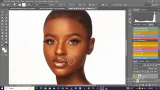 RETOUCHING (using frequency separation in photoshop