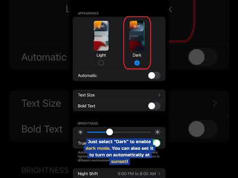 Tech Tip: How to Enable Dark Mode on iPhone #DarkMode #iPhoneTips #TechTips