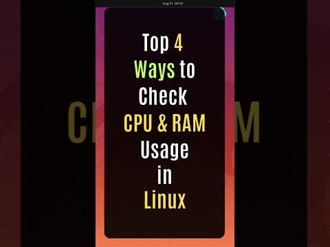 Top 4 Ways to Check CPU & RAM Usage in Linux! #linux