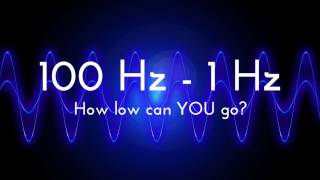 Bass Test | How low can YOU go? | 100 Hz - 1 Hz frequency sweep