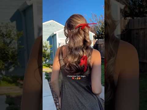 Christmas hairstyle🎁❤️🎄 #hairstyles #hairtutorial #christmashairstyles #holidayhairstyles #hair