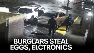 East Bay burglars go after electronics, eggs