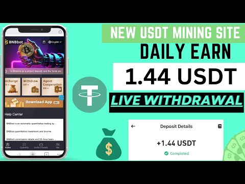 New BNBbot USDT Mining site | earning site lunch today | Daily income 1.44 usdt .