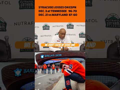 @SyracuseOrange Blown out  on @ESPN  by @MarylandAthletics Autry doesn’t have  an Excuse