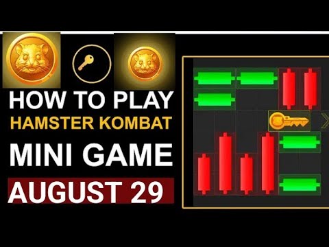 HAMSTER KOMBAT mini game August 29 How to Play Hamster Kombat key game today